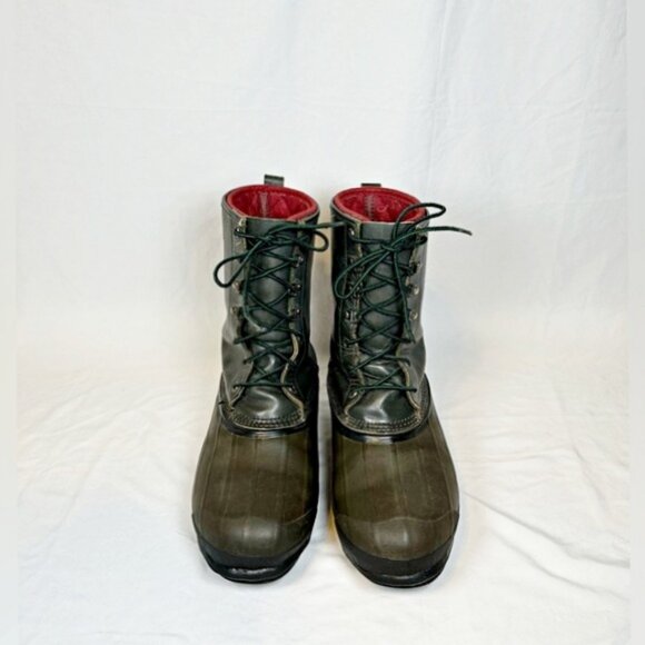 Lacrosse Mens Iceland Green Leather Rubber Waterproof Winter Boots~11~ main image 5